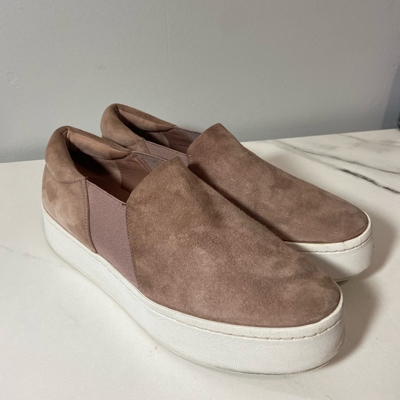 🔴SOLD🔴 Vince Warren Suede Sneaker Pink Size 7.5 - Picture 5 of 14